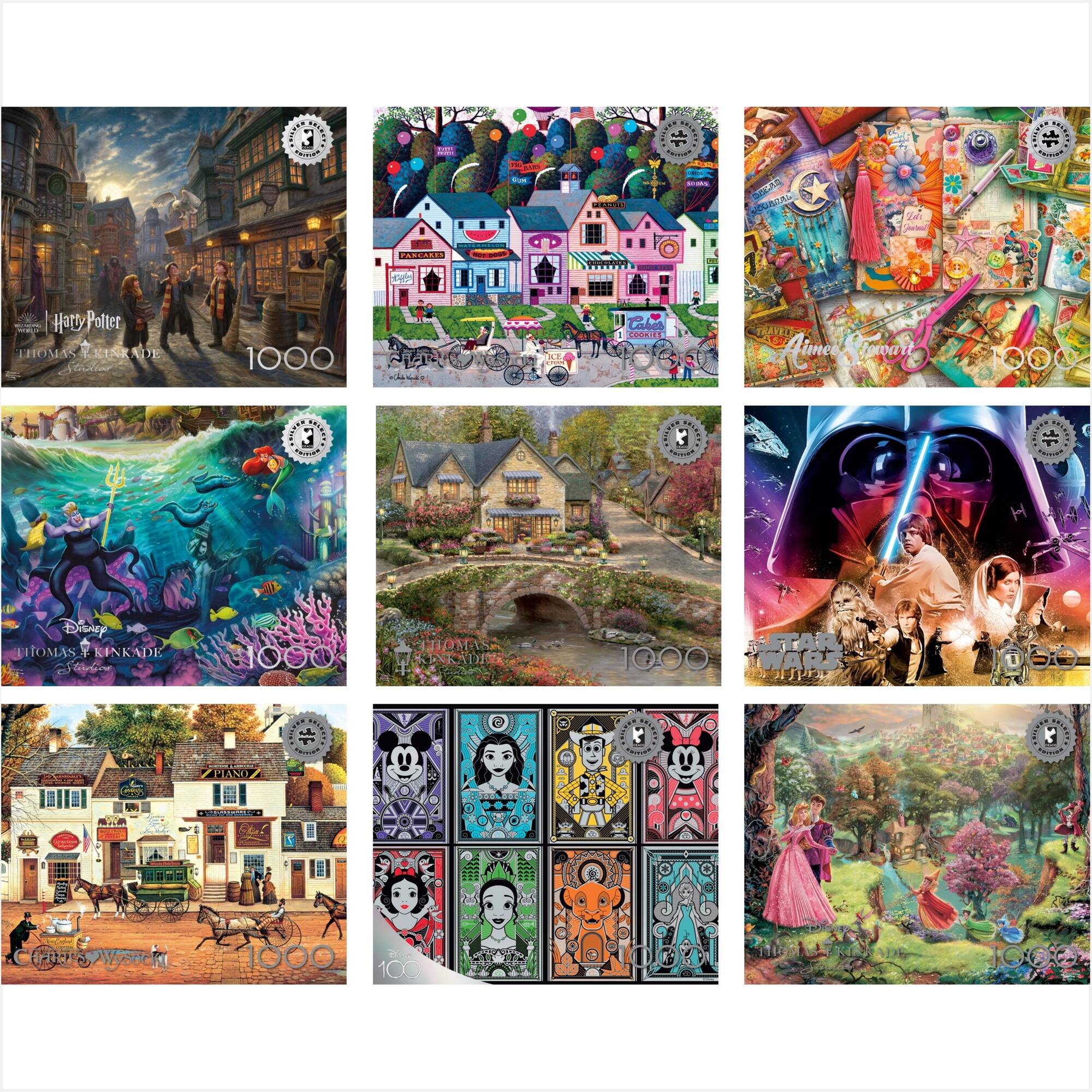 Assorted Silver Select 1,000 Piece Puzzle